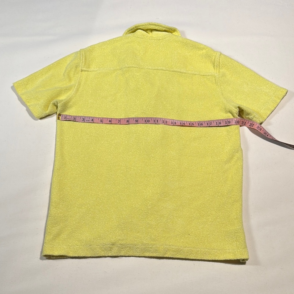 Orlebar Brown Yellow Howell Toweling Button Down Shirt - Picture 5 of 10